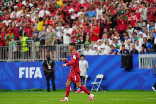 Portugal v Uzbekistan - FIFA World Cup, WM, Weltmeisterschaft, Fussball 2026 - Group K HOUSTON, USA - JUNE 23: Cristiano Ronaldo of Portugal celebrates after scoring a goal during the 2026 FIFA World Cup First Stage Group K match between Portugal and Uzbekistan at NRG Stadium (Houston Stadium) in Houston, Texas, United States on June 23, 2026. Hakan Akgun Anadolu Texas United States. Editorial use only. Please get in touch for any other usage.  Copyright: x2026xAnadoluxHakanxAkgunx