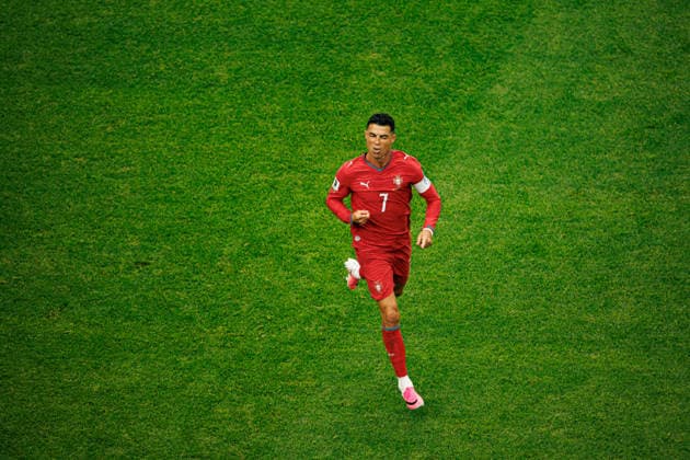 Cristiano Ronaldo seen celebrating after scoring goal during FIFA World Cup, WM, Weltmeisterschaft, Fussball 2026 game between national teams of Portugal and Uzbekistan (Grzegorz Wajda Ball Raw Images) Houston Houston Stadium USA Copyright: xGrzegorzxWajdax grzegorzwajda_portugal_uzbekistan_2526_2-13