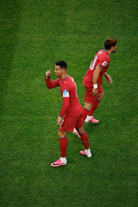 Cristiano Ronaldo seen celebrating after scoring goal during FIFA World Cup, WM, Weltmeisterschaft, Fussball 2026 game between national teams of Portugal and Uzbekistan (Grzegorz Wajda Ball Raw Images) Houston Houston Stadium USA Copyright: xGrzegorzxWajdax grzegorzwajda_portugal_uzbekistan_2526_2-34