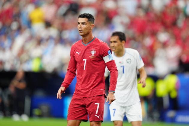Portugal v Uzbekistan - FIFA World Cup, WM, Weltmeisterschaft, Fussball 2026 - Group K HOUSTON, USA - JUNE 23: Cristiano Ronaldo of Portugal in action during the 2026 FIFA World Cup First Stage Group K match between Portugal and Uzbekistan at NRG Stadium (Houston Stadium) in Houston, Texas, United States on June 23, 2026. Hakan Akgun Anadolu Texas United States. Editorial use only. Please get in touch for any other usage.  Copyright: x2026xAnadoluxHakanxAkgunx