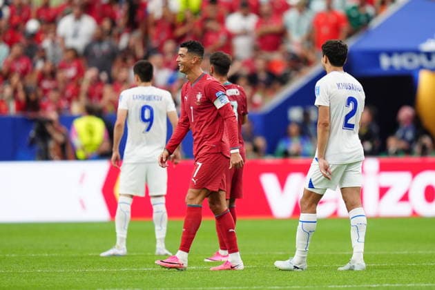 Portugal v Uzbekistan - FIFA World Cup, WM, Weltmeisterschaft, Fussball 2026 - Group K HOUSTON, USA - JUNE 23: Cristiano Ronaldo (7) of Portugal gestures during the 2026 FIFA World Cup First Stage Group K match between Portugal and Uzbekistan at NRG Stadium (Houston Stadium) in Houston, Texas, United States on June 23, 2026. Hakan Akgun Anadolu Texas United States. Editorial use only. Please get in touch for any other usage.  Copyright: x2026xAnadoluxHakanxAkgunx