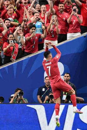 Gc Houston (Stati Uniti) 23 06 2026 - Mondiali di Calcio 2026 Portogallo-Uzbekistan foto Giacomo Cosua Image nella foto: esultanza gol Cristiano Ronaldo 