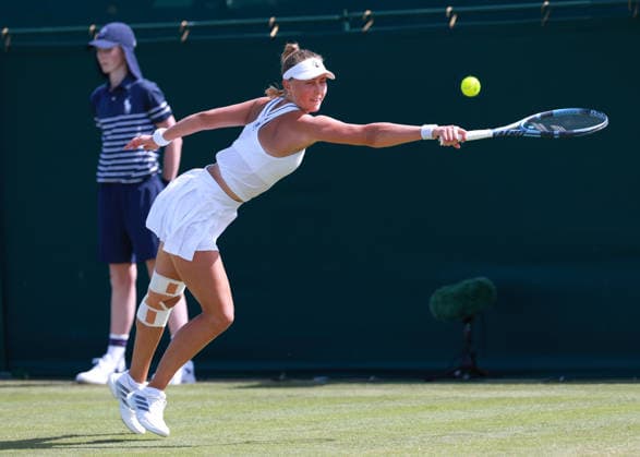 Gabriela Knutson (CZE), Damen Einzel, Ladies Singles, Qualifikation, Wimbledon Tennis - Wimbledon 2026 - Grand Slam ITF ATP, Tennis Herren WTA, Tennis Damen - AELTC - London - - Great Britain - 23 June 2026. *** Gabriela Knutson CZE, Womens Singles, Qualifying, Wimbledon Tennis, Wimbledon 2026, Grand Slam, ITF, ATP, WTA, AELTC, London, Great Britain, June 23, 2026,detected_source_language Copyright: xJuergenxHasenkopfx