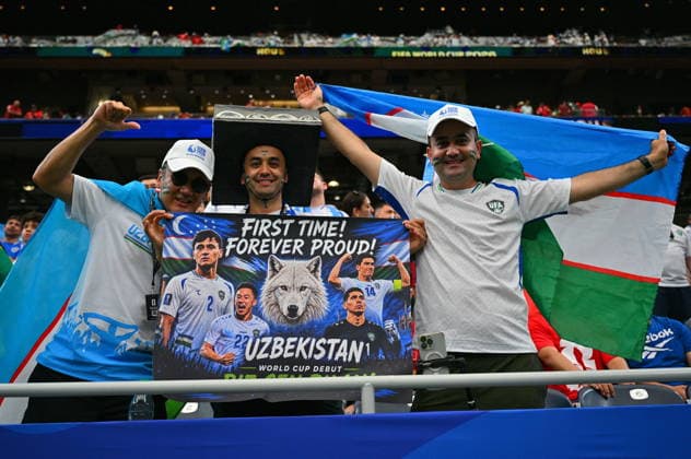 FIFA World Cup, WM, Weltmeisterschaft, Fussball 2026 - Group K - Portugal vs Uzbekistan Supporters of Uzbekistan during the FIFA World Cup 2026 group stage match Portugal against Uzbekistan, in Houston, USA, 23 June 2026. HOUSTON United States  Copyright: xSAMxWASSONx