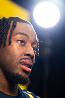 260623 Anthony Elanga of the Swedish men s national football team in the mixed zone after a training session during day 11 of the FIFA World Cup, WM, Weltmeisterschaft, Fussball 2026 on June 23, 2026 in Dallas. Photo: Petter Arvidson BILDBYRAN kod PA PA1251 fotboll football soccer fotball vm fotbolls-vm fotball-vm fotbolls-vm 2026 fifa world cup 2026 mixed zone sverige sweden sverige a day 13 bbeng *** June 23, 2026  Copyright: PETTERxARVIDSON BB260623PA115