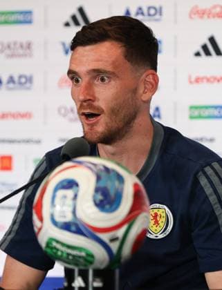 Andy Robertson of Scotland during a press conference, PK, Pressekonferenz Scotland Press Conference, 2026 FIFA World Cup, WM, Weltmeisterschaft, Fussball Football, Miami Stadium, Miami, Florida, USA - 23 Jun 2026Miami Miami Stadium Florida (FL) United States of America EDITORIAL USE ONLY No use with unauthorised audio, video, data, fixture lists, club league logos or live services. Online in-match use limited to 120 images, no video emulation. No use in betting, games or single club league player publications.  Copyright: xChrisxArjoon Shutterstockx 16956019c