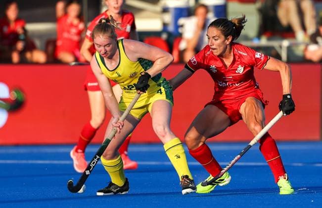 Field hockey, women’s, FIH Pro League, Belgium v Australia