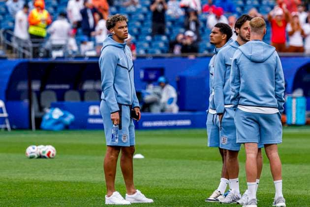Morgan Rogers of England looks on , Group L - FIFA World Cup, WM, Weltmeisterschaft, Fussball 2026, England v Ghana, Boston Stadium, June 23, 2026, Boston, United States.