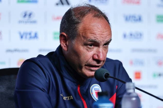 FIFA World Cup, WM, Weltmeisterschaft, Fussball 2026 - Haiti press conference, PK, Pressekonferenz Haiti™s national soccer team head coach Sebastien Migne attends a press conference in Atlanta, Georgia, USA, 23 June 2026. Morocco will face Haiti on 24 June in a FIFA World Cup 2026 group C match. ATLANTA United States  Copyright: xRONALDxWITTEKx