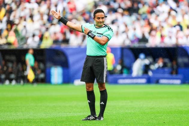 RECORD DATE NOT STATED FIFA World Cup, WM, Weltmeisterschaft, Fussball 2026 - Group L - England v Ghana Referee Said Martinez during the match between England and Ghana in the second round of Group L of the 2026 FIFA World Cup group stage at Boston Stadium, in Massachusetts, United States, on Tuesday, June 23, 2026.(Foto: William Volcov Brazil Photo Press IMAGO) Sports Foxborough MA United States of America Copyright: xWILLIAMxVOLCOVx