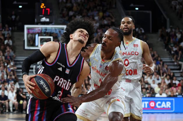 BASKET BALL : Paris Vs Monaco - Betclic Elite - 23 06 2026 Nadir Hifi (Paris) Vs Jaron Blossomgame (Monaco) - Elie Okobo (Monaco) ParisFrance  Copyright: xMichaelxBaucherx