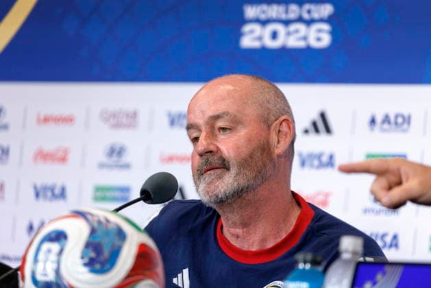 FIFA World Cup, WM, Weltmeisterschaft, Fussball 2026 - Scotland press conference, PK, Pressekonferenz Scotland s head coach Steve Clarke attends the press conference of Scotland one day ahead of the FIFA World Cup 2026 Group C match between Scotland and Brazil at Miami Stadium in Miami, Florida, USA, 23 June 2026. MIAMI FLORIDA United States  Copyright: xCRISTOBALxHERRERA-ULASHKEVICHx