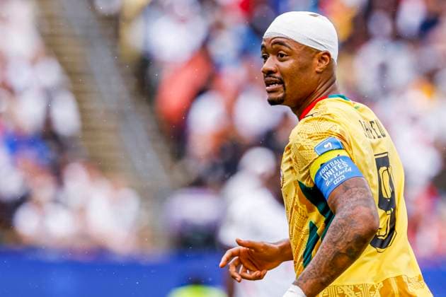 Jordan Ayew of Ghana looks on , Group L - FIFA World Cup, WM, Weltmeisterschaft, Fussball 2026, England v Ghana, Boston Stadium, June 23, 2026, Boston, United States.