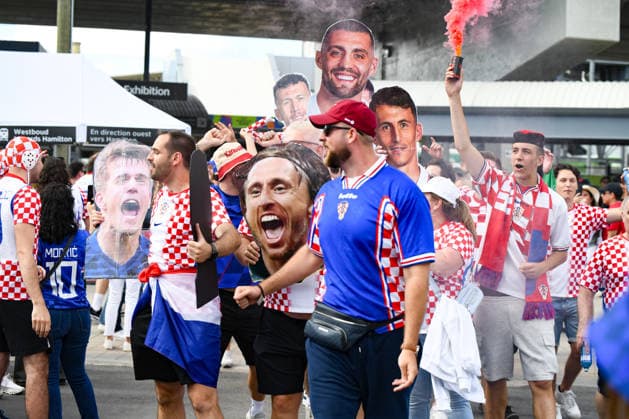 Panama national team, Nationalteam vs Croatia National Team. FIFA World Cup, WM, Weltmeisterschaft, Fussball 2026 Group L match. Croatia National Team and Panama National Team supporters around the stadium previous to the match played between the National Teams of Croatia and Panama. FIFA World Cup 2026 Group L match, played on 23.06.26 at the Toronto Stadium in Toronto, Ontario, Canada. Photo Jose Campos PMEimages Copyright: xJosexCamposx xPMEimagesx