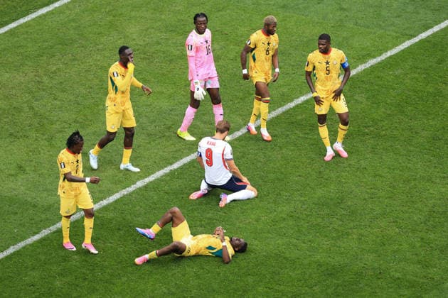 Football - FIFA World Cup, WM, Weltmeisterschaft, Fussball - Group L - England v Ghana 23rd June 2026 - FIFA World Cup - Group L - England v Ghana - Harry Kane of England reacts - Photo: Simon Stacpoole Offside. Foxborough USA *** Fußball – FIFA-Weltmeisterschaft, Gruppe L  Copyright: xSimonxStacpoolexOffside