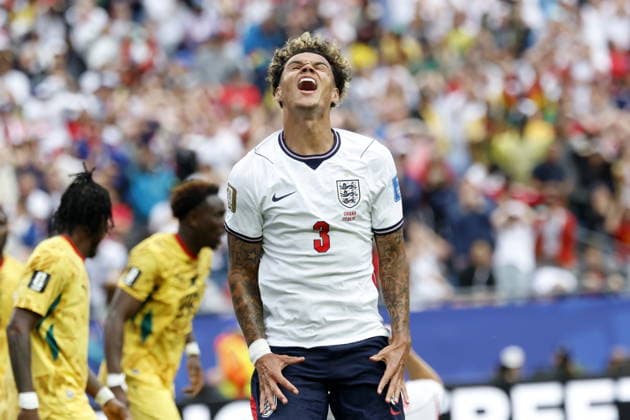 FIFA World Cup, WM, Weltmeisterschaft, Fussball 2026 - Group L - England vs Ghana Nico O Reilly of England gestures during the FIFA World Cup 2026 group stage match England against Ghana, in Boston, Massachusetts, USA, 23 June 2026. Foxborough United States  Copyright: xGREGxM.xCOOPERx
