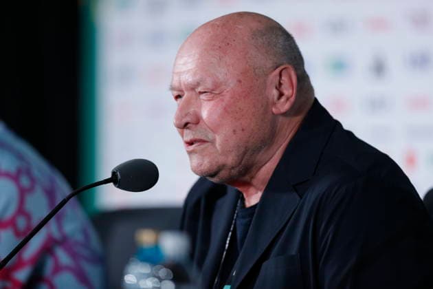 Czech Republic press conference, PK, Pressekonferenz during the 2026 FIFA World Cup, WM, Weltmeisterschaft, Fussball in Mexico City Czech Republic head coach Miroslav Koubek speaks at a press conference ahead of the match against Mexico at the 2026 FIFA World Cup in Mexico City, Mexico, 23 June 2026. MEXICO CITY Mexico  Copyright: xISAACxESQUIVELx