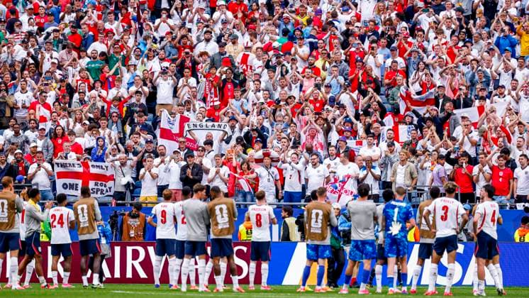 players of England acknowledges the supporters after the final whistle , Group L - FIFA World Cup, WM, Weltmeisterschaft, Fussball 2026, England v Ghana, Boston Stadium, June 23, 2026, Boston, United States.
