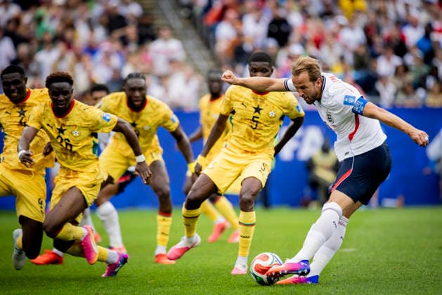 Boston, USA 23rd Jun 2026. Harry Kane (ENG) England - Ghana World Cup England - Ghana 23.06.2026 *** Boston, USA, June 23, 2026 Harry Kane ENG England Ghana World Cup England Ghana June 23, 2026,detected_source_language