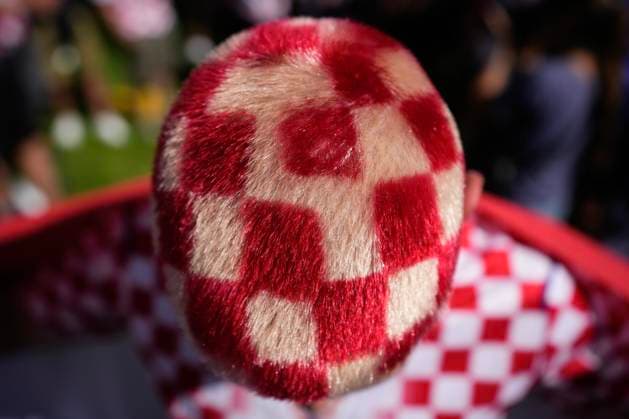 June 23, 2026, Toronto, On, CAN: A Croatia fan displays his hair before marching to Toronto Stadium ahead of their FIFA 2026 World Cup group stage match against Panama in Toronto on Tuesday, June 23, 2026. Canada News - June 23, 2026  - ZUMAc35_ 20260623_zaf_c35_106 Copyright: xChrisxYoungx