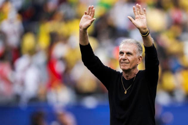 England v Ghana - FIFA World Cup, WM, Weltmeisterschaft, Fussball 2026 Carlos Queiroz, head coach of Ghana, gestures at the end of the FIFA World Cup 2026 Group L football match between England and Ghana. Foxborough United States Copyright: xNicolòxCampox