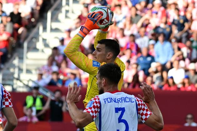 FIFA World Cup, WM, Weltmeisterschaft, Fussball 2026 - Group L - Panama vs Croatia Goalkeeper Dominik Livakovic of Croatia in action during the FIFA World Cup 2026 group stage match Panama against Croatia, in Toronto, Canada, 23 June 2026. TORONTO United States  Copyright: xEDUARDOxLIMAx