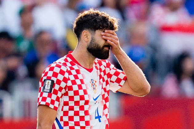 FIFA Fussball Weltmeisterschaft 2026, Gruppe L, Spiel 2, Panama vs. Kroatien, 23.06.2026 im Toronto Stadium, Toronto Ivan Perisic (Kroatien) Josko Gvardiol (Kroatien) *** 2026 FIFA World Cup, Group L, Match 2, Panama vs. Croatia, June 23, 2026, at Toronto Stadium, Toronto Ivan Perisic (Croatia) Josko Gvardiol (Croatia),detected_source_language Copyright: xBahhoxKarax