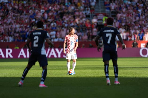Panama v Croatia - FIFA World Cup, WM, Weltmeisterschaft, Fussball 2026 - Group L TORONTO, CANADA - JUNE 23: Luka Modric (10) of Croatia in action during the 2026 FIFA World Cup First Stage Group L match between Panama and Croatia at Toronto Stadium (BMO Field) in Toronto, Ontario, Canada on June 23, 2026. Mert Alper Dervis Anadolu Ontario Canada. Editorial use only. Please get in touch for any other usage.  Copyright: x2026xAnadoluxMertxAlperxDervisx