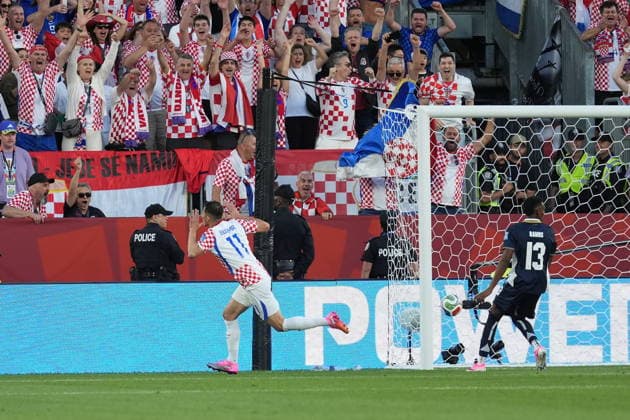 Panama v Croatia - FIFA World Cup, WM, Weltmeisterschaft, Fussball 2026 - Group L TORONTO, CANADA - JUNE 23: Ante Budimir of Croatia celebrates after scoring a goal during the 2026 FIFA World Cup First Stage Group L match between Panama and Croatia at Toronto Stadium (BMO Field) in Toronto, Ontario, Canada on June 23, 2026. Mert Alper Dervis Anadolu Ontario Canada. Editorial use only. Please get in touch for any other usage.  Copyright: x2026xAnadoluxMertxAlperxDervisx