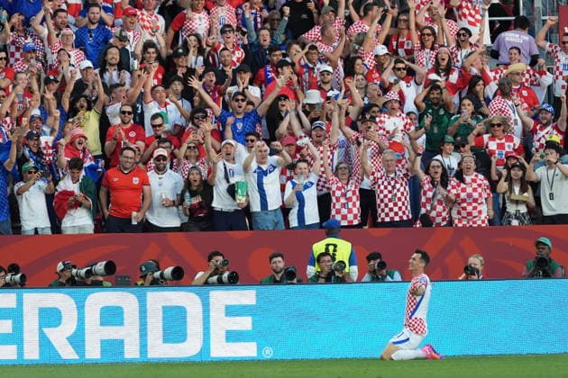 Panama v Croatia - FIFA World Cup, WM, Weltmeisterschaft, Fussball 2026 - Group L TORONTO, CANADA - JUNE 23: Ante Budimir of Croatia celebrates after scoring a goal during the 2026 FIFA World Cup First Stage Group L match between Panama and Croatia at Toronto Stadium (BMO Field) in Toronto, Ontario, Canada on June 23, 2026. Mert Alper Dervis Anadolu Ontario Canada. Editorial use only. Please get in touch for any other usage.  Copyright: x2026xAnadoluxMertxAlperxDervisx