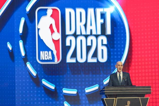 NBA, Basketball Herren, USA Draft round one at Barclays Center NBA commissioner Adam Silver speaks during the first round of the 2026 NBA Draft at the Barclays Center in the Brooklyn borough of New York, New York, USA, 23 June 2026. NEW YORK NEW YORK United States  Copyright: xSARAHxYENESELx