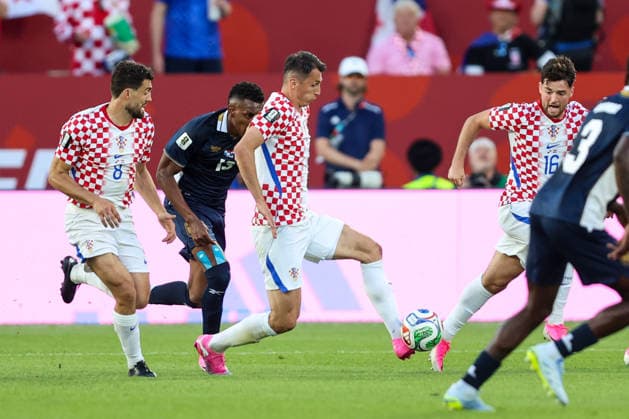 Panama v Croatia: Group L - FIFA World Cup, WM, Weltmeisterschaft, Fussball 2026 Ante Budimir of Croatia in action during the FIFA World Cup 2026 Group L match between Panama and Croatia at Toronto Stadium on June 23, 2026 in Toronto, Canada.  SanjinxStrukic PIXSELL
