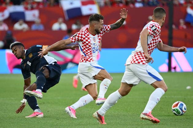 Toronto, Canada, 240626. BMO Field stadium. FIFA World Cup, WM, Weltmeisterschaft, Fussball 2026. Football match of the 2nd round of group L, Panama - Croatia. In the photo: Marco Pasalic. Photo: Boris Kovacev CROPIX Copyright: xxBorisxKovacevx panama_hrvatska109-240626