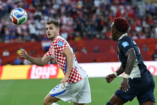 Toronto, Canada, 240626. BMO Field stadium. FIFA World Cup, WM, Weltmeisterschaft, Fussball 2026. Football match of the 2nd round of group L, Panama - Croatia. In the photo: Josip Stanisic. Photo: Boris Kovacev CROPIX Copyright: xxBorisxKovacevx panama_hrvatska133-240626