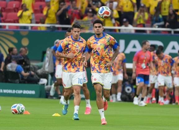 Colombia v DR Congo - FIFA World Cup, WM, Weltmeisterschaft, Fussball 2026 - Group K ZAPOPAN, MEXICO - JUNE 23: Luis Diaz of Colombia warms up prior the 2026 FIFA World Cup First Stage Group K match between Colombia and DR Congo at Estadio Akron (Guadalajara Stadium) in Zapopan, Guadalajara, Mexico on June 23, 2026. Juancho Torres Anadolu Jalisco Mexico. Editorial use only. Please get in touch for any other usage.  Copyright: x2026xAnadoluxJuanchoxTorresx
