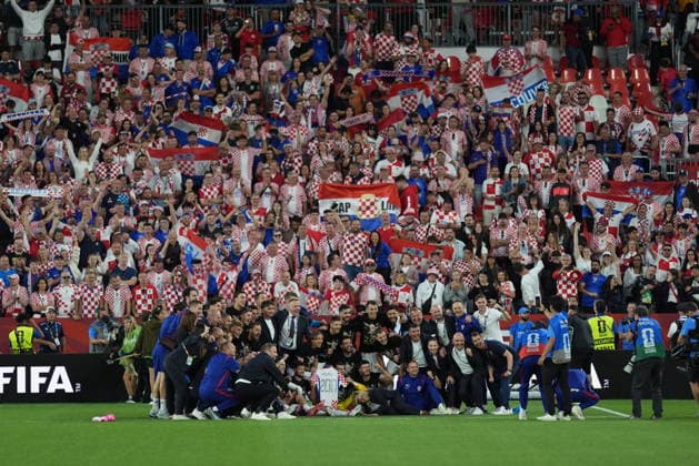 Panama v Croatia - FIFA World Cup, WM, Weltmeisterschaft, Fussball 2026 - Group L TORONTO, CANADA - JUNE 23: Players of Croatia and tecnical team pose for a photo after the 2026 FIFA World Cup First Stage Group L match between Panama and Croatia at Toronto Stadium (BMO Field) in Toronto, Ontario, Canada on June 23, 2026. Mert Alper Dervis Anadolu Ontario Canada. Editorial use only. Please get in touch for any other usage.  Copyright: x2026xAnadoluxMertxAlperxDervisx