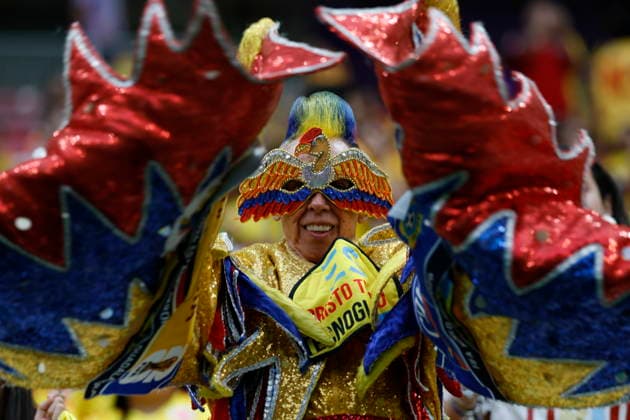FIFA World Cup, WM, Weltmeisterschaft, Fussball 2026 - Group K - Colombia vs DR Congo A fan of Colombia poses ahead of the FIFA World Cup 2026 group stage soccer match between Colombia and DR Congo in Guadalajara, Mexico, 23 June 2026. GUADALAJARA Mexico  Copyright: xFRANCISCOxGUASCOx