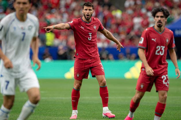June 23, 2026: Portugal defender RUBEN DIAS (3) during the FIFA World Cup, WM, Weltmeisterschaft, Fussball 2026 Group K soccer game between Portugal and Uzbekistan at the Houston Stadium in Houston, TX, Tuesday, June 23, 2026. Portugal won 5:0. World Cup 2026: Portugal 5:0 Uzbekistan  - ZUMAp213 20260623_znp_p213_067 Copyright: xLynnxPenningtonx