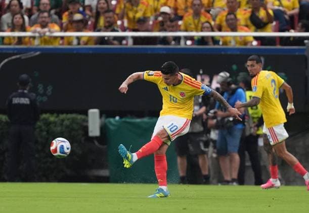Colombia v DR Congo - FIFA World Cup, WM, Weltmeisterschaft, Fussball 2026 - Group K ZAPOPAN, MEXICO - JUNE 23: James Rodriguez (10) of Colombia in action during the 2026 FIFA World Cup First Stage Group K match between Colombia and DR Congo at Estadio Akron (Guadalajara Stadium) in Zapopan, Guadalajara, Mexico on June 23, 2026. Juancho Torres Anadolu Jalisco Mexico. Editorial use only. Please get in touch for any other usage.  Copyright: x2026xAnadoluxJuanchoxTorresx