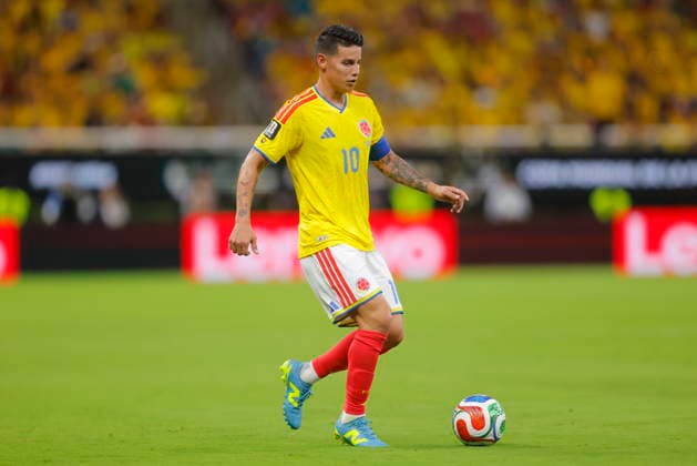 FIFA World Cup, WM, Weltmeisterschaft, Fussball 2026 - Group K - Colombia vs DR Congo James Rodriguez of Colombia controls the ball during a FIFA World Cup 2026 Group K soccer match between Colombia and DR Congo in Guadalajara, Mexico, 23 June 2026. GUADALAJARA Mexico  Copyright: xFRANCISCOxGUASCOx