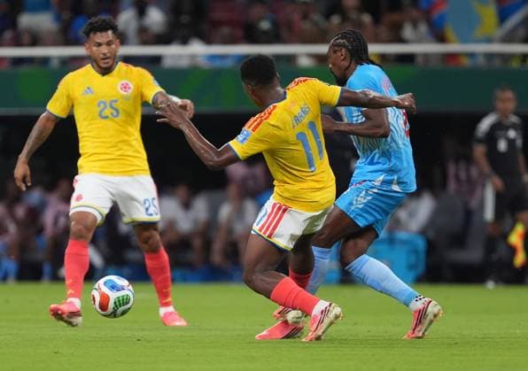 Colombia v DR Congo - FIFA World Cup, WM, Weltmeisterschaft, Fussball 2026 - Group K ZAPOPAN, MEXICO - JUNE 23: Jhon Arias (11) of Colombia in action during the 2026 FIFA World Cup First Stage Group K match between Colombia and DR Congo at Estadio Akron (Guadalajara Stadium) in Zapopan, Guadalajara, Mexico on June 23, 2026. Juancho Torres Anadolu Jalisco Mexico. Editorial use only. Please get in touch for any other usage.  Copyright: x2026xAnadoluxJuanchoxTorresx