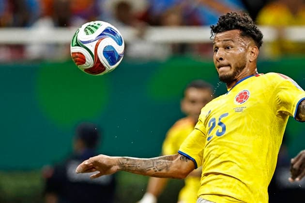 June 23, 2026, Guadalajara, Jalisco, Mexico: Luis Suarez of Colombia looks the ball during the match between Colombia and Congo DR for the 2st round of the group K of the FIFA World Cup, WM, Weltmeisterschaft, Fussball 2026, at Guadalajara Stadium, in Guadalajara, Mexico on June 23, 2026. Photo: DiaEsportivo Guadalajara Mexico - ZUMAh208 20260623_zsp_h208_013 Copyright: xHeulerxAndreyx