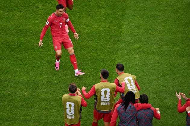 Cristiano Ronaldo (POR), JUNE 23, 2026 - Football Soccer : FIFA World Cup, WM, Weltmeisterschaft, Fussball 2026 Group K match between Portugal 5-0 Uzbekistan at Houston Stadium in Houston, Texas, USA.  aflo_335542116 KenjiroxMatsuox