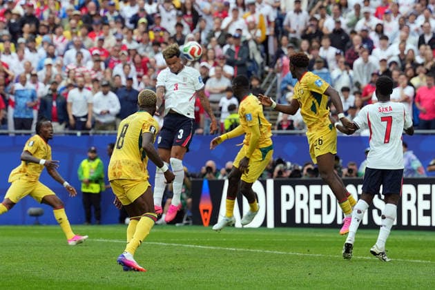 IPA85995751 - Nico O Reilly of England takes a shot during the Group L match between England and Ghana at the FIFA World Cup, WM, Weltmeisterschaft, Fussball in Boston, USA, on June 23, 2026  Copyright: xEmmanuelexMastrodonato IPAxSportx xx 85995751