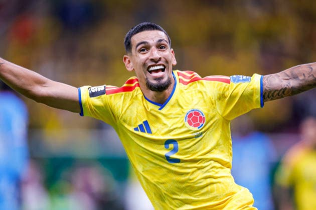 FIFA World Cup, WM, Weltmeisterschaft, Fussball 2026 COLOMBIA VS RD CONGO FIFA WORLD CUP 2026 COLOMBIA VS RD CONGO COLOMBIA VS RD CONGO 23062026 GUADALAJARA, JALISCO. Action photo of Daniel Munoz (No. 2) of Colombia, during Group K game of the FIFA World Cup 2026, held at the Estadio Guadalajara at Guadalajara, Jalisco. Foto de accion de Daniel Munoz (No. 2) de Colombia, durante juego del Grupo K de la Copa del Mundo 2026 de la FIFA, celebrado en el Estadio Guadalajara en Guadalajara, Jalisco. PHOTO BY IMAGENSHOP AGENCIA FOTOGRAFICA GUADALAJARA JALISCO MEXICO *** 2026 FIFA World Cup Copyright: xYOALIxMARTINEZx