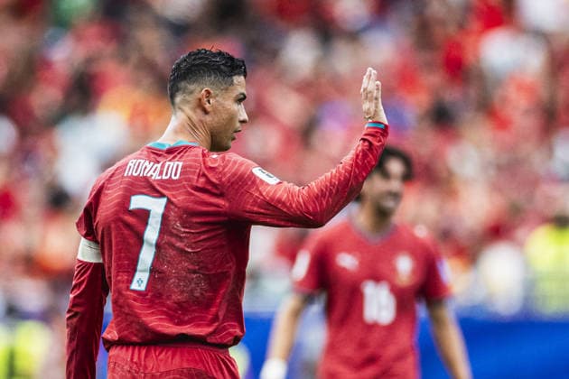 Cristiano Ronaldo of Portugal gestures during the FIFA World Cup, WM, Weltmeisterschaft, Fussball 2026 Group K match between Portugal and Uzbekistan at Houston Stadium on June 23th,2026 (Photo by Joao Bravo Sports Press Photo) (Joao Bravo Sports Press Photo SPP)  Copyright: xJoaoxBravo SportsxPressxPhotox xSPPx Sportspressphoto_SPR174840