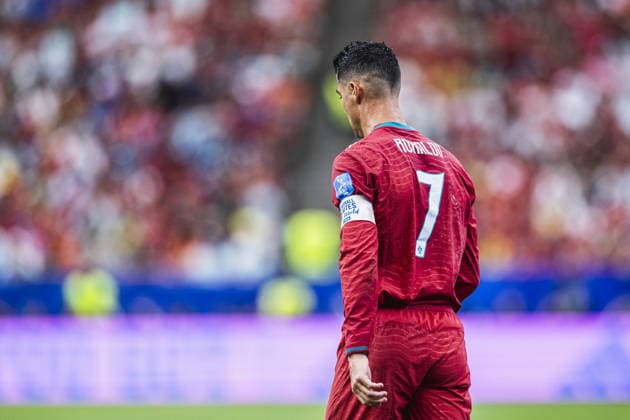 Cristiano Ronaldo of Portugal looks on during the FIFA World Cup, WM, Weltmeisterschaft, Fussball 2026 Group K match between Portugal and Uzbekistan at Houston Stadium on June 23th,2026 (Photo by Joao Bravo Sports Press Photo) (Joao Bravo Sports Press Photo SPP)  Copyright: xJoaoxBravo SportsxPressxPhotox xSPPx Sportspressphoto_SPR174846