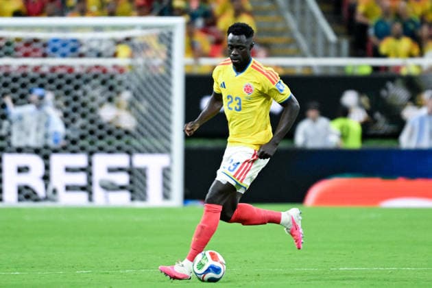 Davinson Sanchez of Colombia runs with the ball during a FIFA Men’s World Cup 2026 Group Stage football match between Colombia and Congo DR at Guadalajara Stadium, in Guadalajara on June 23th 2026 (Photo by Nayra Halm SPP)  Copyright: xNayraxHalm SPPx Sportspressphoto_SPR175026