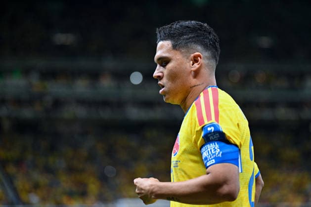 Juan Quintero of Colombia looks on during a FIFA Men’s World Cup 2026 Group Stage football match between Colombia and Congo DR at Guadalajara Stadium, in Guadalajara on June 23th 2026 (Photo by Nayra Halm SPP)  Copyright: xNayraxHalm SPPx Sportspressphoto_SPR175047