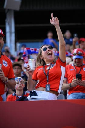 June 23, 2026, Toronto, Ontario, Canada: A fan of Team Panama dances before during the 2026 FIFA World Cup, WM, Weltmeisterschaft, Fussball game between Panama and Croatia at Toronto Stadium. Croatia won the match 1-0. Sports News - June 23, 2026  - ZUMAv136 20260623_zsp_v136_001 Copyright: xJeffxVoganx